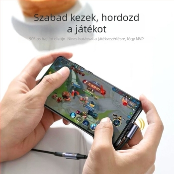 Cheng hongshun Elbow adapter: Type-C-ról 3,5 mm-es digitális audio dekóder fejhallgató adapter Huawei, Apple és Samsung telefonokhoz