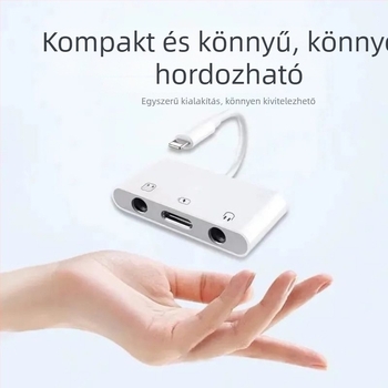 Type-C hangkártya konverter iPhone, Huawei és Xiaomi számára