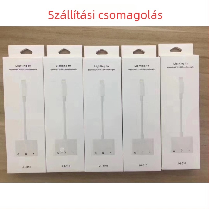 Három az egyben patchkábel 3,5 mm-es audióval és 2 az 1-ben adapterrel iPhone-hoz