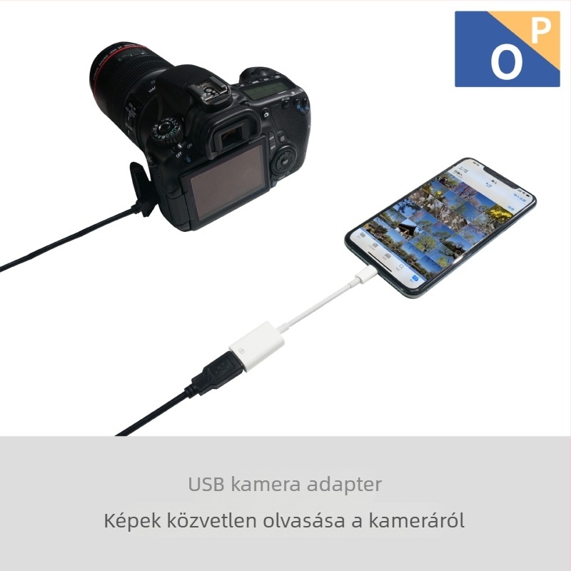 OTG-kábellel ellátott dokkoló Apple billentyűzethez és egérhez, 8PIN kompatibilis, SKYLETTE OP modell