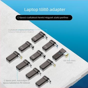 Emmons X252 PD100W Type-C-DC notebook töltő Huawei, Dell, Asus és Lenovo készülékekhez