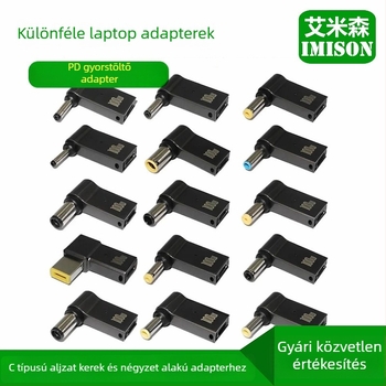 Emmons X252 PD100W Type-C-DC notebook töltő Huawei, Dell, Asus és Lenovo készülékekhez