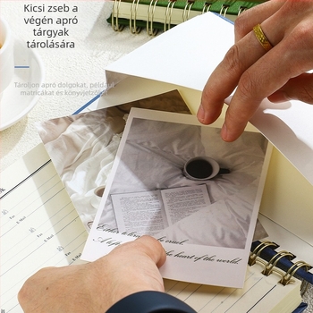 Notebook Hengsheng, PU borító, oldalak leválasztó kötés, Dowling papír, 80 g/m²
