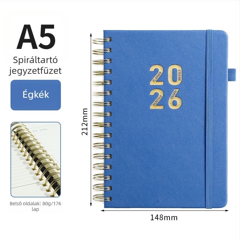 Notebook Hengsheng, PU borító, oldalak leválasztó kötés, Dowling papír, 80 g/m²