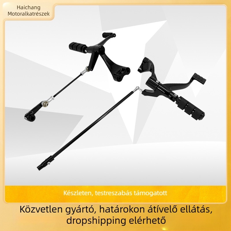Fém előre pedál váltó készlet Harley Sportsterhez (883/1200/48), sütött lakkozott felülettel, kompatibil 2008–2013 és 2014–2022.
