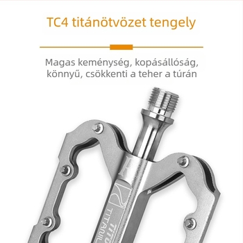 TiTo titánium pedál út- és hegyi kerékpárokhoz – OLD modell, alumínium-titán ötvözet