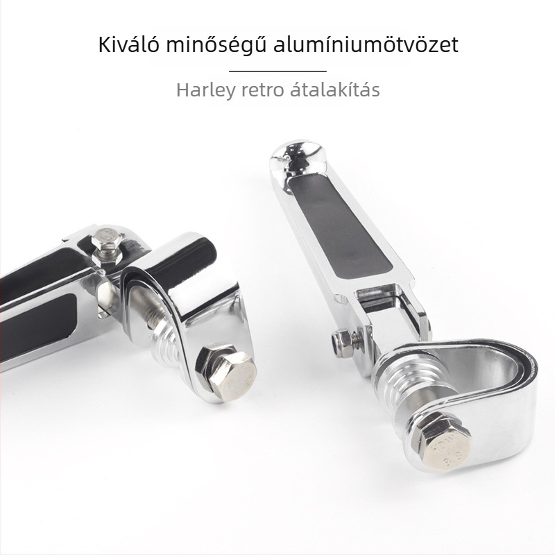 Harley-kompatibilis első pedál motorkerékpárhoz, összecsukható alumíniumötvözetből, lábvédő kiegészítő