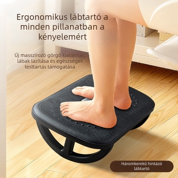 Műanyag irodai lábtámasz, összecsukható, modell Wgjt08a, modern minimalist stílus, felfelé emeli a lábakat, felnőtteknek