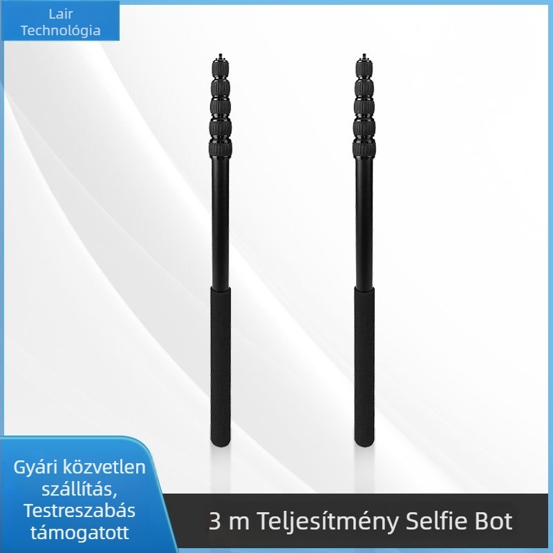 Telefon Selfie Bot, alumínium ötvözet, 6 szakasz, anti-shake stabilizáció, testreszabás támogatott