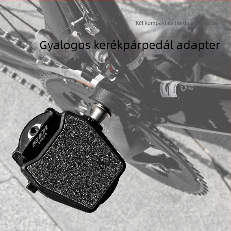 Országúti kerékpár pedál konverter SPD/LOOK-ról lapos pedálra – állítható, modell ppz03, anyag PA6+GF30%