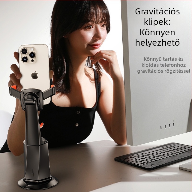 Univerzális hordozható teleszkópos mágneses Bluetooth-selfie pálca távirányítóval