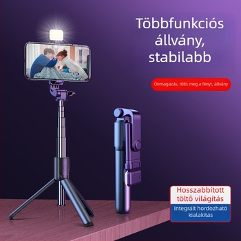 Mobiltelefonhoz készült Selfie Stick Tripod forgatható talppal, Youruier ötvözet, távirányítóval, testreszabható