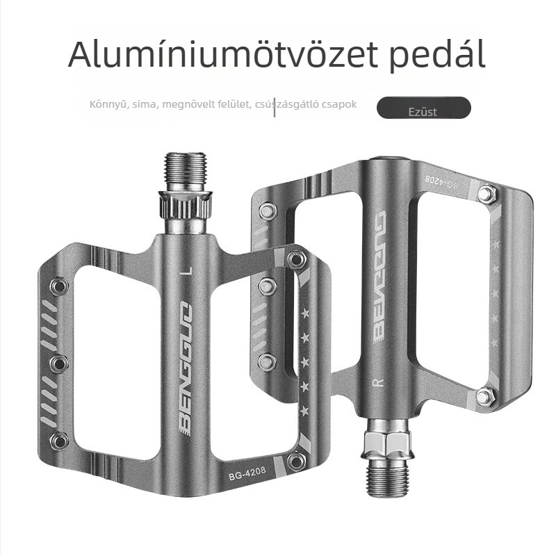 Alumíniumötvözet pedál MTB és országúti kerékpárokhoz, krom-molibden acél tengely