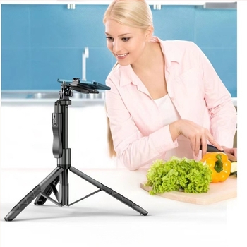 Telefonhoz készült szelfi bot Bluetooth távirányítóval, teleszkópos tripod élő közvetítéshez, műanyag test, testreszabás elérhető