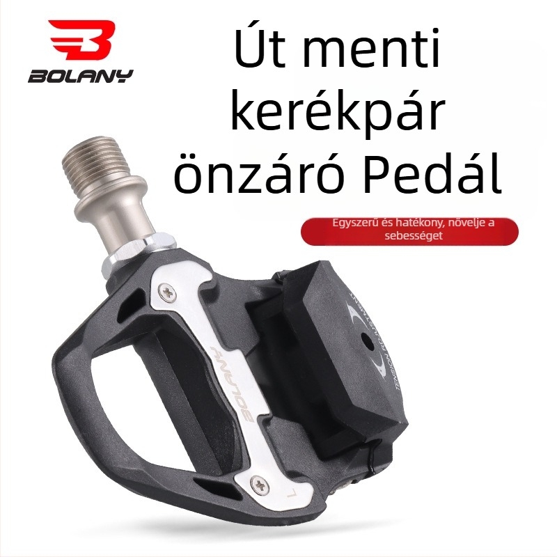 BOLANY PD402 SPD országúti pedálok, nylon testtel és króm-molibdén acél szerkezettel, zárólemezzel