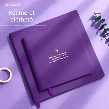 PU borítású notesz, varrott kötés, fehér papír 100 g/m², modell 12004