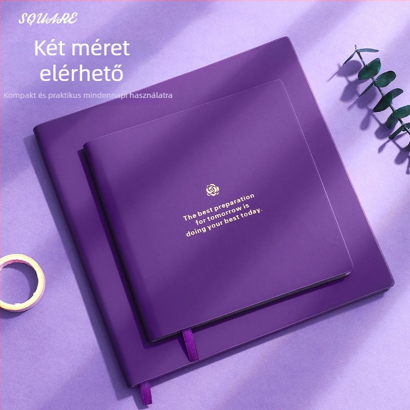 PU borítású notesz, varrott kötés, fehér papír 100 g/m², modell 12004