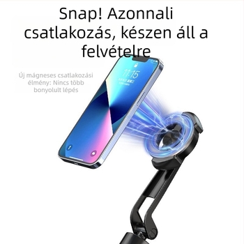 Mágneses Bluetooth selfie bot távirányítóval, rezgésmentes stabilizátor, univerzális okostelefon-tartó élő közvetítéshez