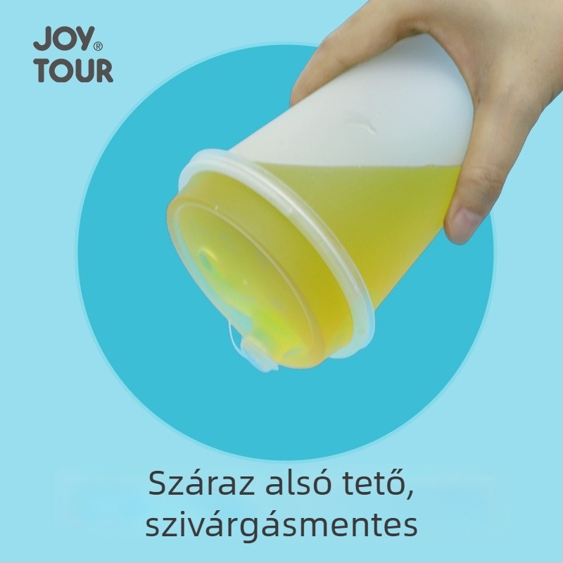 Egyszer használatos tej-tea pohár fedővel, 500 ml, műanyag, téglalap alakú, átlátszó matt mintázat, kávézók és üdítőitalok számára