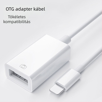 Apple készülékekhez Lightning–USB 3.0 OTG adapter, USB‑memória csatlakozó