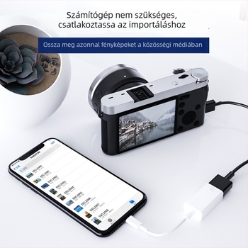 Apple készülékekhez Lightning–USB 3.0 OTG adapter, USB‑memória csatlakozó