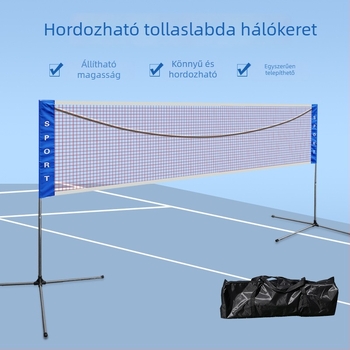 Nili hordozható badminton hálókeret – levehető, beltéri használatra, testreszabható