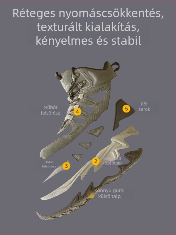 Exploring Férfi téli magas szárú túrabakancs, felső rész: tehén split velúr bőr + textilek + szintetikus bőr; Vibram gumitalp; belső mesh bélés