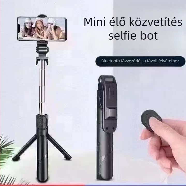 XT-02P Bluetooth selfie bot távirányítóval, alumínium ötvözetből készült