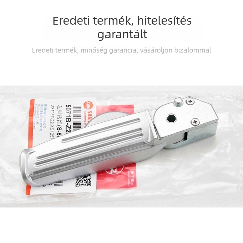 SHEX 125 motorkerékpár hátsó lábtartó – alumínium‑ötvözet, elektroplatázott felület