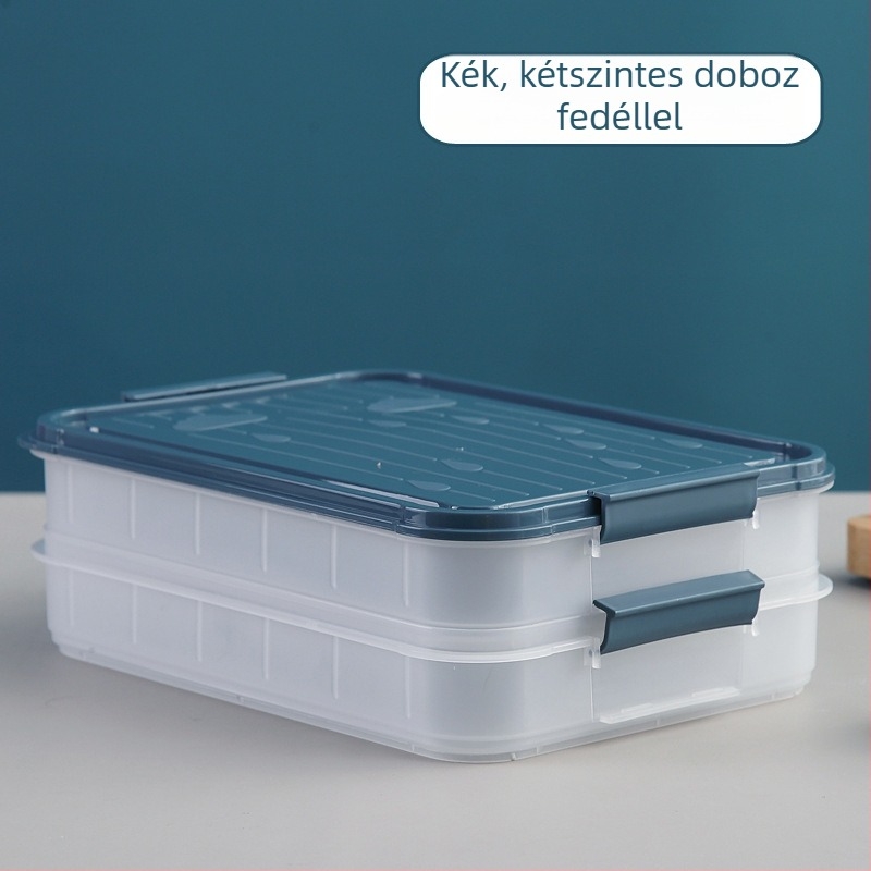 Dumpling Box – többszintes fagyasztó tál, konyhai tároló zárható