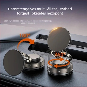 Autótelefon-tartó vákuumos rögzítéssel a műszerfalhoz, univerzális, testreszabható, akkumulátor nélküli.