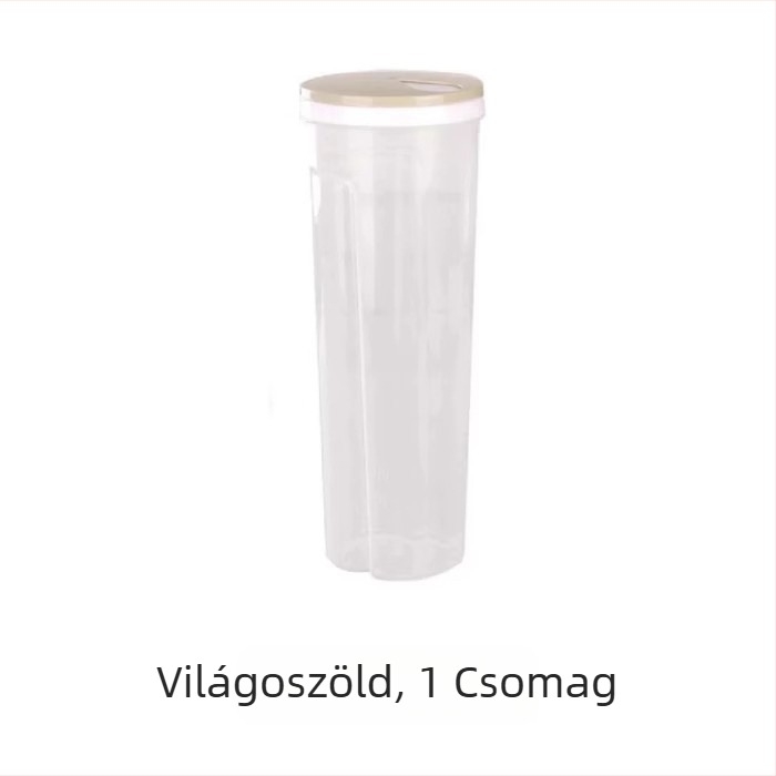 Tészta tároló doboz, műanyagból, 2L kapacitás, porálló, modern minimalista kialakítás