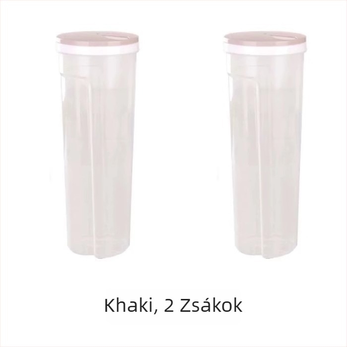 Tészta tároló doboz, műanyagból, 2L kapacitás, porálló, modern minimalista kialakítás