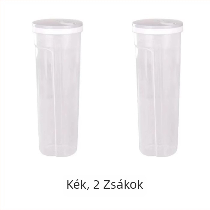 Tészta tároló doboz, műanyagból, 2L kapacitás, porálló, modern minimalista kialakítás