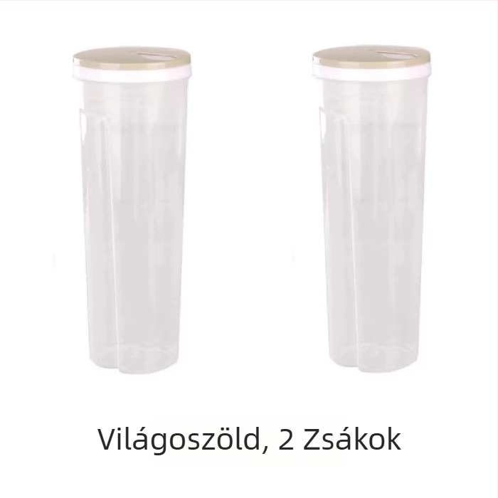 Tészta tároló doboz, műanyagból, 2L kapacitás, porálló, modern minimalista kialakítás