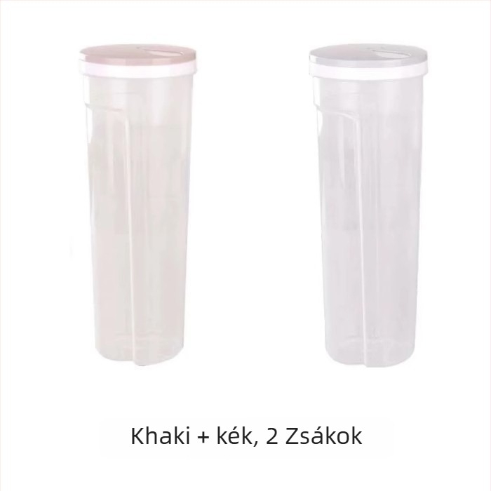 Tészta tároló doboz, műanyagból, 2L kapacitás, porálló, modern minimalista kialakítás