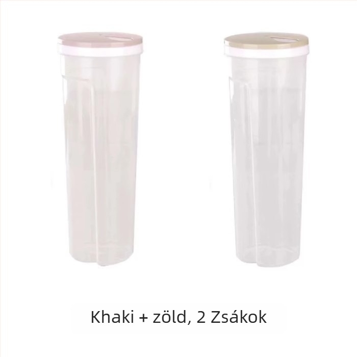 Tészta tároló doboz, műanyagból, 2L kapacitás, porálló, modern minimalista kialakítás
