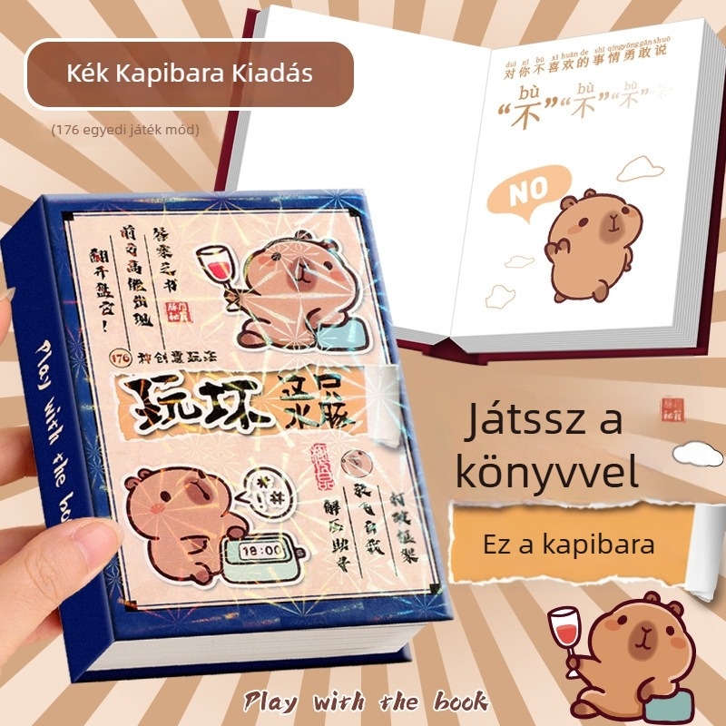 Relaxációs jegyzetfüzet, 176 oldal, ragasztott kötés, papírborító, kawaii japán/koreai stílus