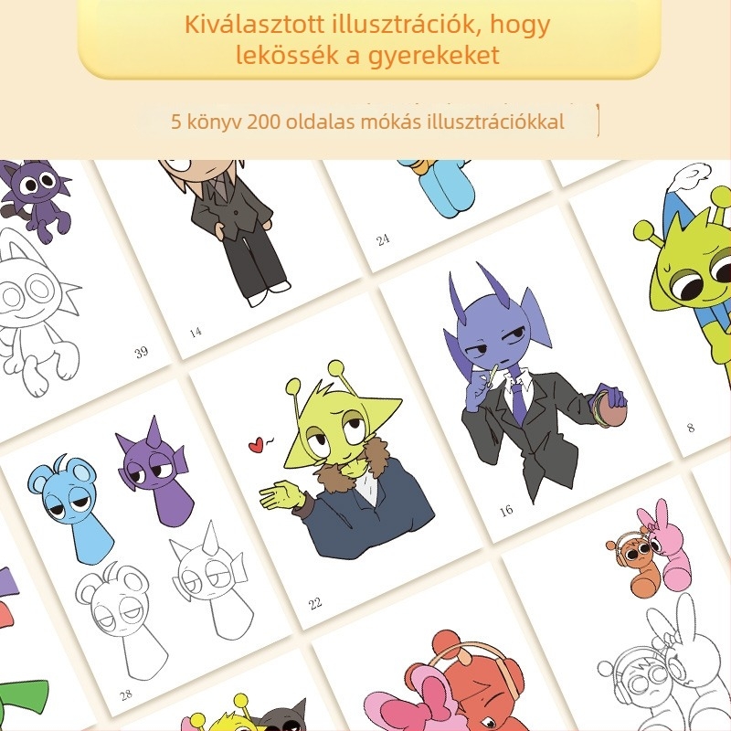Ritmusdoboz Színező és Nyomkövető Könyv Gyerekeknek — Think about it, Papír, Korai Oktatás