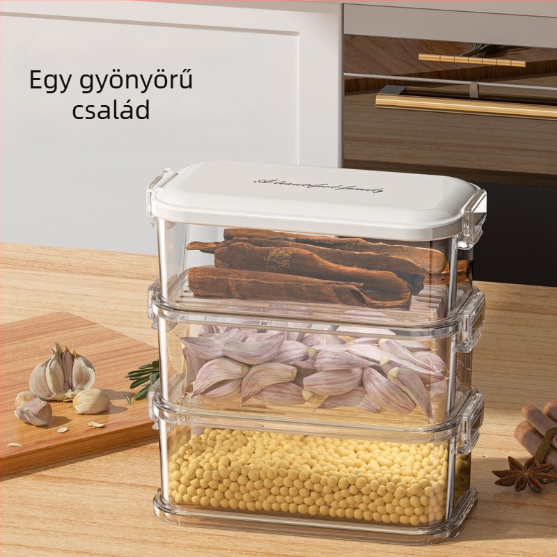 Zárható fűszertároló doboz a konyhába – csillagánizs, fahéj, szárított chili és Sichuan bors tárolására