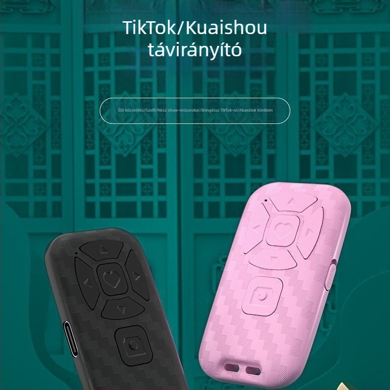 Újratölthető Bluetooth távirányító okostelefonhoz, többfunkciós szelfi eszköz fényképezésre és élő adásra (Bluetooth 4.0, ABS, Tömeg 0.2, Márka: Yitengwei)