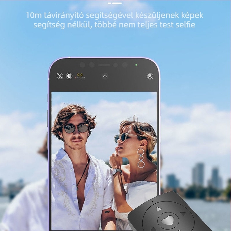 Újratölthető Bluetooth távirányító okostelefonhoz, többfunkciós szelfi eszköz fényképezésre és élő adásra (Bluetooth 4.0, ABS, Tömeg 0.2, Márka: Yitengwei)