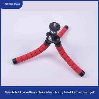 Octopus típusú asztali élő közvetítő állvány mobiltelefonhoz, ABS + hab + alumíniumdrót szerkezettel, testreszabás támogatott