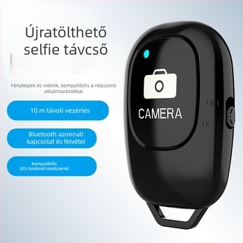 ABshutter3 Újratölthető Bluetooth-szelfibot vezeték nélküli telefon-távvezérlővel élő közvetítéshez – ABS test, Bluetooth 5.0, kb. 10 g