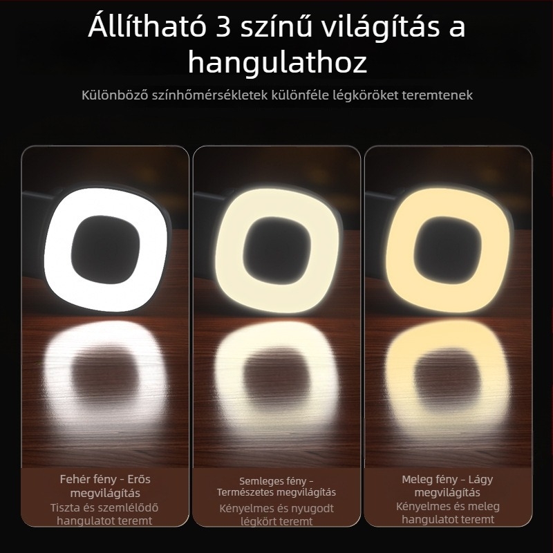 Egytengelyes telefonstabilizátor Bluetooth-selfi világítással, fókuszfunkcióval, élő közvetítéssel, töltőfénnyel és kültéri fotózásra szolgáló fogantyú