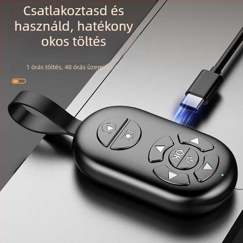 Bluetoothos telefonkamerához tartozó távirányító – Modell G9, Bluetooth 4.0, ABS anyag, 50 g, Megjelenés 2024