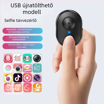 Selfie bot Bluetooth távirányító - ABS anyag, Modell 001, Bluetooth 3.0, 0.02 kg