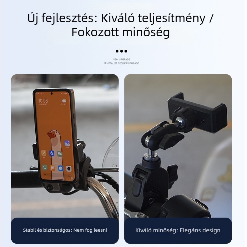 Élő közvetítéshez készült állvány forgó csiptetős tartóval, univerzális autótelefon-tartó (műanyag)