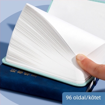 Drótkötéses jegyzetfüzet, 100 oldal, borító és belső papír, irodai stílus