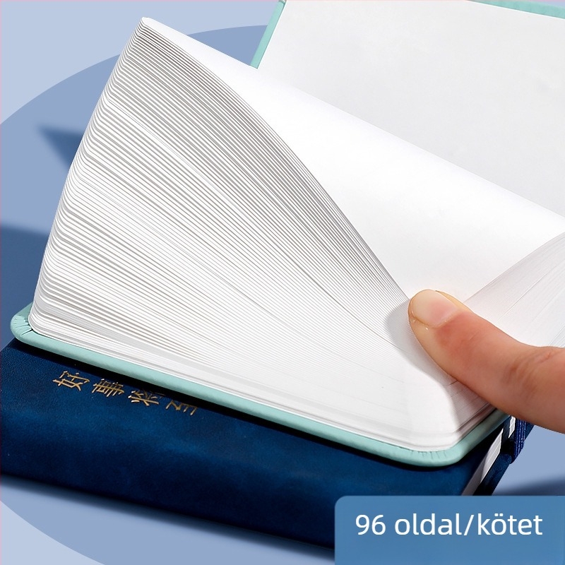Drótkötéses jegyzetfüzet, 100 oldal, borító és belső papír, irodai stílus